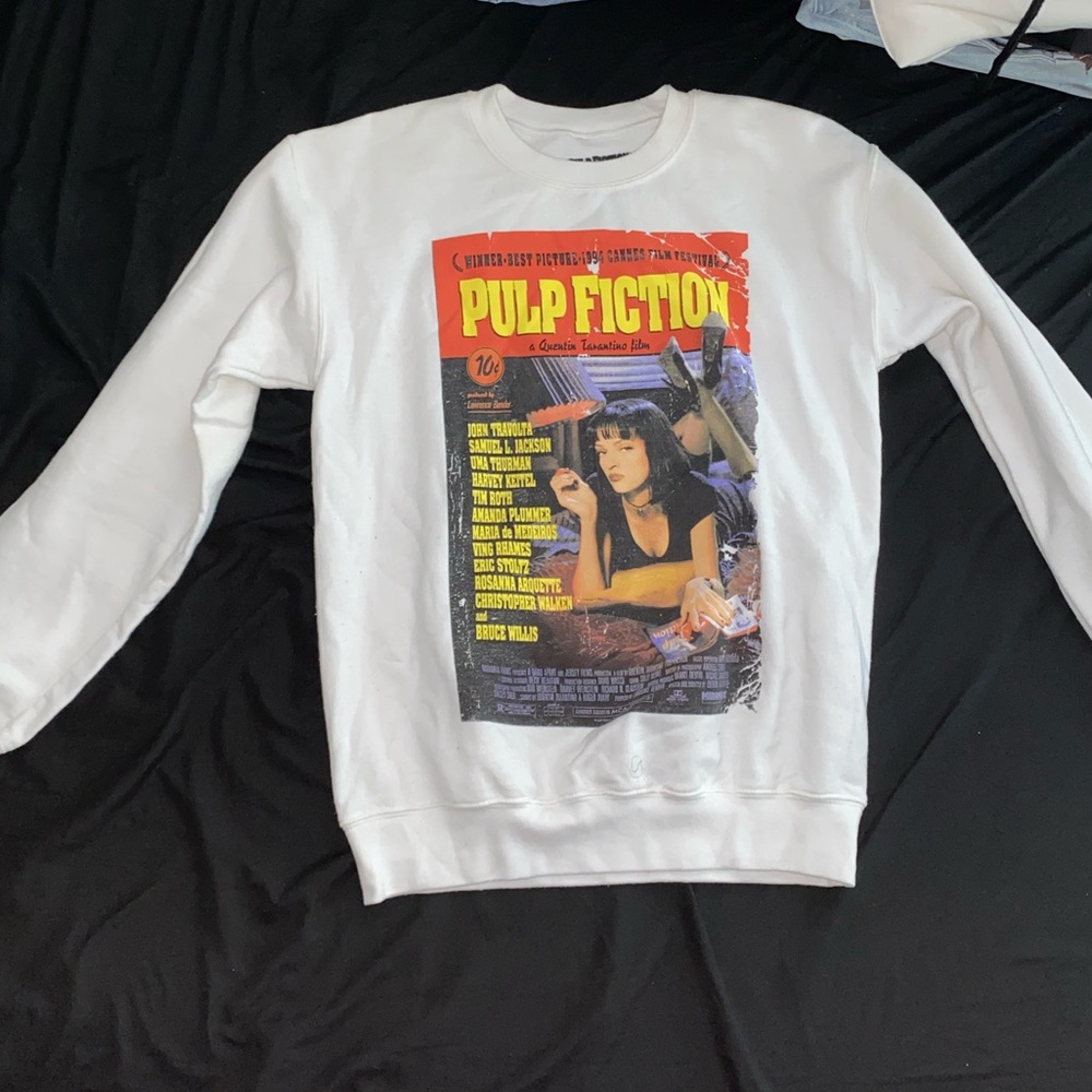 Pulp Fiction sweatshirt (white)
